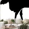 Naklejka: Struś pogrzebania głowę do ziemi