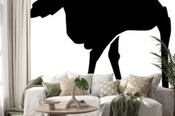 Naklejka: Struś pogrzebania głowę do ziemi