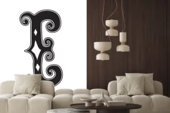 Naklejka: Styl vintage, e list