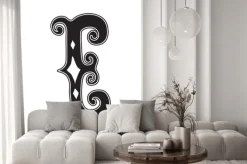 Naklejka: Styl vintage, e list