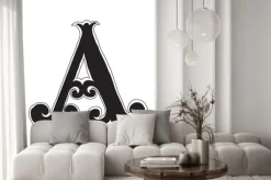 Naklejka: Styl vintage list