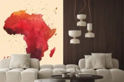 Naklejka: Stylizowana mapa afryki.