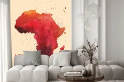 Naklejka: Stylizowana mapa afryki.