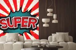 Naklejka: Super napis z komiksu
