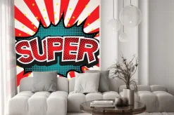 Naklejka: Super napis z komiksu