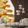 Naklejka: Sushi rolkach