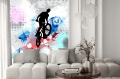 Naklejka: Sylwetka rowerzysty.