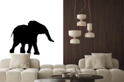 Naklejka: Sylwetka słoniątka