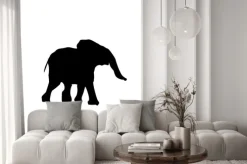 Naklejka: Sylwetka słoniątka