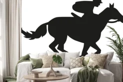 Naklejka: Sylwetka wyścigów konnych