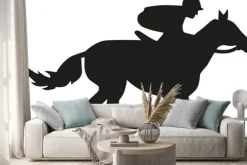 Naklejka: Sylwetka wyścigów konnych