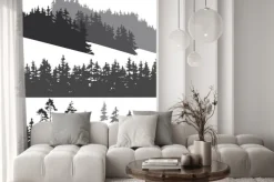 Naklejka: Sylwetki lesie