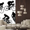 Naklejka: Sylwetki rowerowych