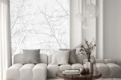 Naklejka: Szare konary drzew