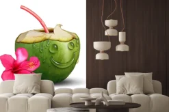 Naklejka: Szczęśliwy tropical drink concept