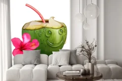 Naklejka: Szczęśliwy tropical drink concept