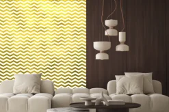 Naklejka: Szewrony złoty biały metallic faux folia chevron wzór tekstury