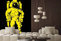 Naklejka: Szkic ilustracji astronauty