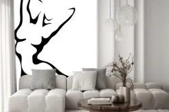 Naklejka: Szkic kobiety tułowia