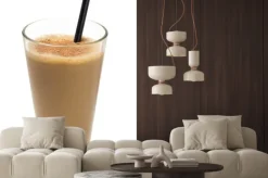 Naklejka: Szkło czekolady smoothie izolowane