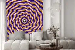 Naklejka: Szlifowane spiralne skręcenie do centrum. streszczenie wektora