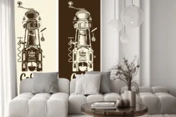 Naklejka: Szyld kawiarni z młynkiem kawowym