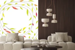 Naklejka: Tła z kwiatami. ilustracji wektorowych