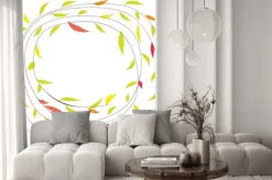 Naklejka: Tła z kwiatami. ilustracji wektorowych