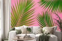 Naklejka: Table top view aerial image of summer season holiday background