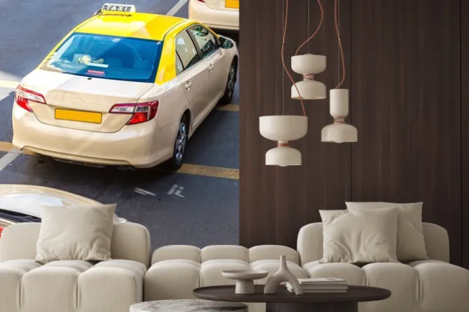 Naklejka: Taksówki w dubaju