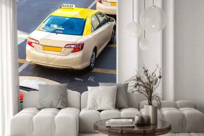 Naklejka: Taksówki w dubaju