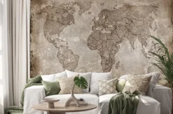 Naklejka: Tła-stare mapy