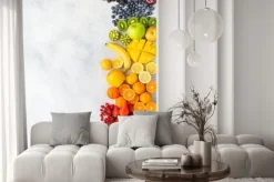 Naklejka: Tęcza z owoców