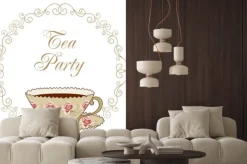 Naklejka: Tea party karty