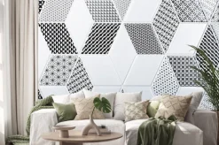 Naklejka: Tekstura dachówki klasyczne, abstrakcyjny wzór