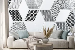 Naklejka: Tekstura dachówki klasyczne, abstrakcyjny wzór