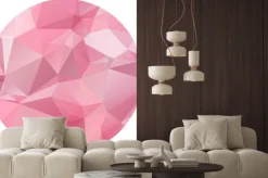 Naklejka: Tekstura przestrzenna w okręgu