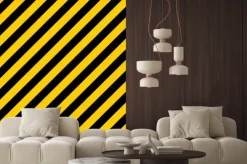 Naklejka: Teksturowane paski ostrzeżenie tła