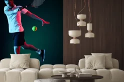 Naklejka: Tenisista mężczyzna samodzielnie