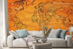 Naklejka: Terytorium węgier na mapie świata