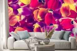 Naklejka: Tło płatków tulipany