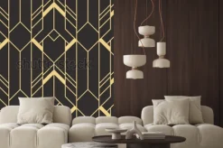 Naklejka: Tło z płytek w stylu art deco