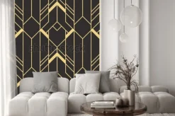 Naklejka: Tło z płytek w stylu art deco