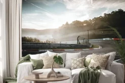 Naklejka: Tor wyścigowy o wschodzie słońca