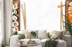 Naklejka: Tradycyjny japoński żywności.