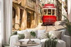 Naklejka: Tramwaj na ulicy