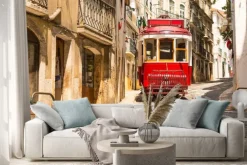 Naklejka: Tramwaj na ulicy