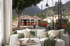 Naklejka: Tramwaje w szopy soller na majorce w hiszpanii