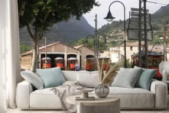 Naklejka: Tramwaje w szopy soller na majorce w hiszpanii