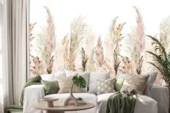 Naklejka: Trawa pampasowa w pastelowych kolorach